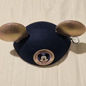 Disney 50th Anniversary Mickey Mouse Ears Hat - Dark Blue and Gold